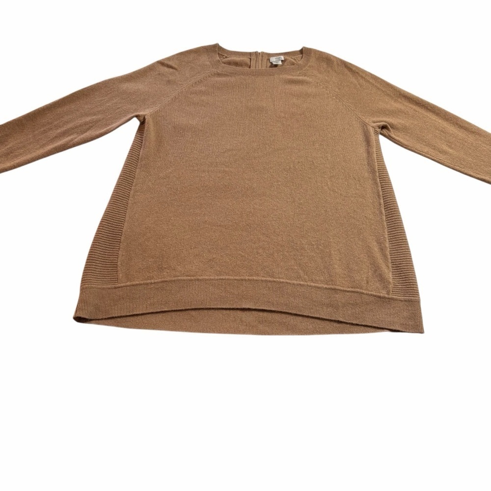 🧶 Halogen | 100% Cashmere Sweater Women’s Large | Camel Tan